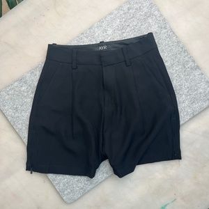 AYR Drop Crotch Black Shorts